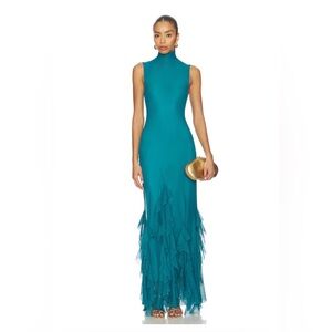 Revolve Especia Aneta Maxi Dress in Teal